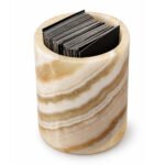 Natural Honey Onyx Marble Cylinder Holder