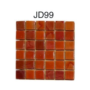 Orange Glass Mosaic – 1.5 × 1.5 cm