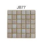 Cream White Glass Mosaic Tiles – 1.5 × 1.5 cm