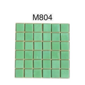 Dark Olive Green Glass Mosaic Tiles – 1.5 × 1.5 cm