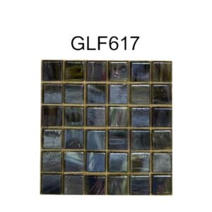 Olive Brown Glass Mosaic Tiles – 1.5 × 1.5 cm