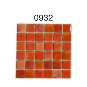Terracotta Red Glass Mosaic Tiles – 1.5 × 1.5 cm