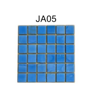 Deep Red Glass Mosaic Tiles – 1.5 × 1.5 cm
