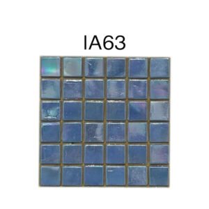 Sky Blue Glass Mosaic Tiles – 1.5 × 1.5 cm