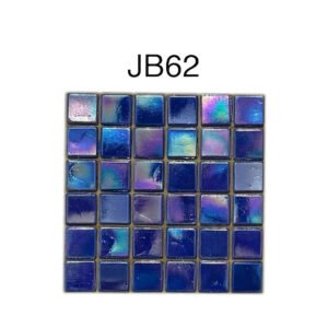 Deep Indigo Blue Glass Mosaic Tiles – 1.5 × 1.5 cm