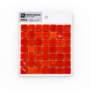 Red Glass Mosaic – 1.5 × 1.5 cm