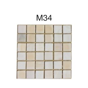 Pale Blue Grey Glass Mosaic Tiles – 1.5 × 1.5 cm