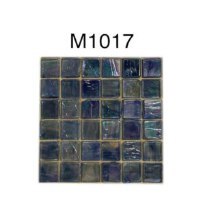 Light Silver Grey Glass Mosaic Tiles – 1.5 × 1.5 cm