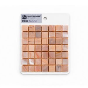 Peach Glass Mosaic – 1.5 × 1.5 cm