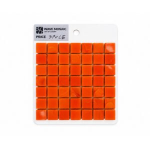 Orange Glass Mosaic – 1.5 × 1.5 cm