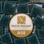 Champagne – Glass Mosaic Tiles 2 × 2 cm