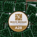 Aurora Pearl – Glass Mosaic Tiles 2 × 2 cm