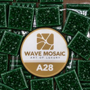 Aurora Pearl – Glass Mosaic Tiles 2 × 2 cm