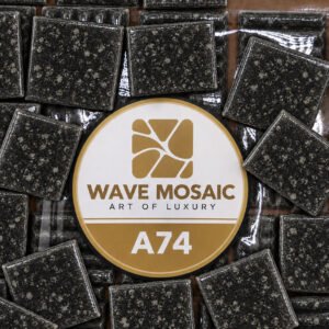 Ivory Shimmer – Glass Mosaic Tiles 2 × 2 cm